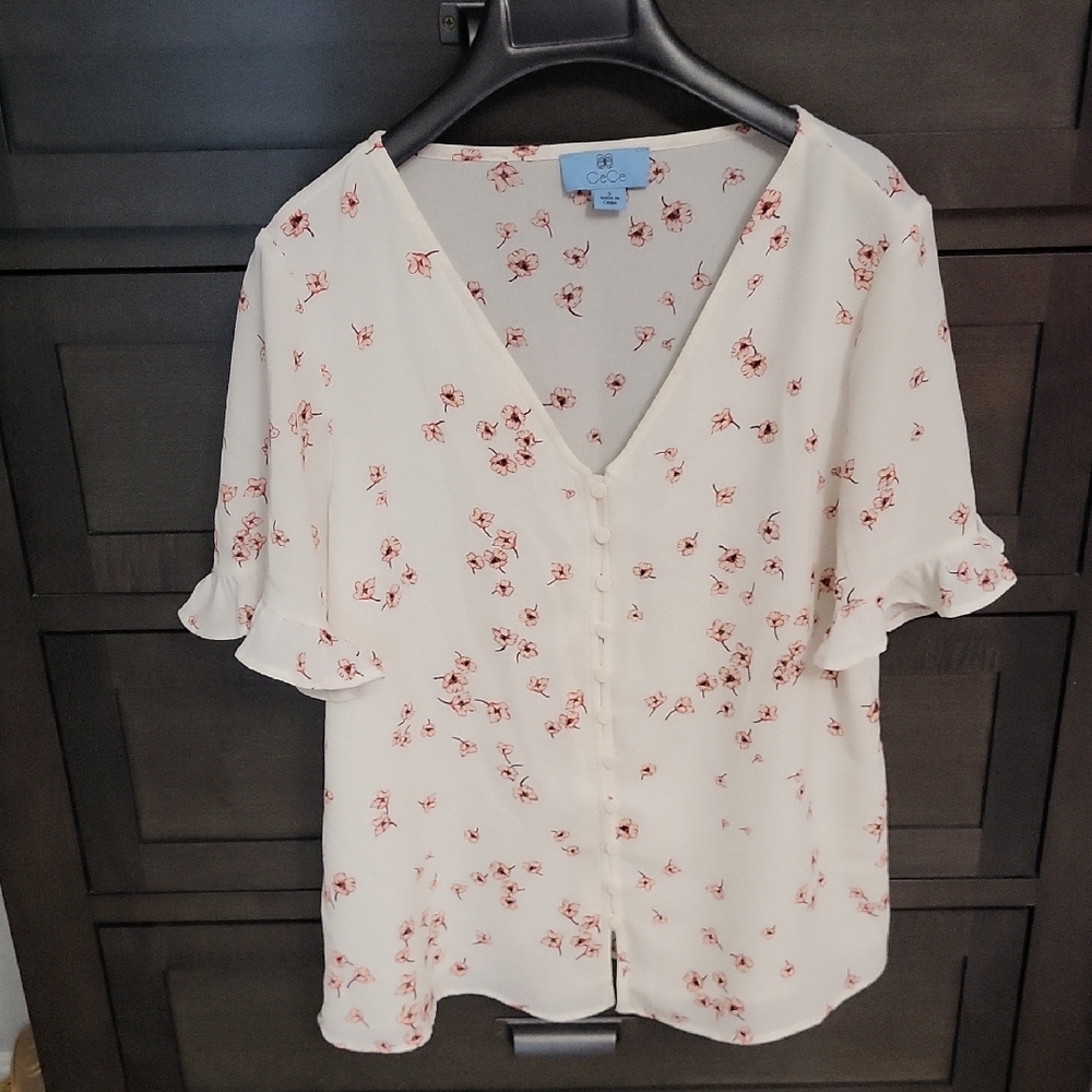 Floral Cream Blouse